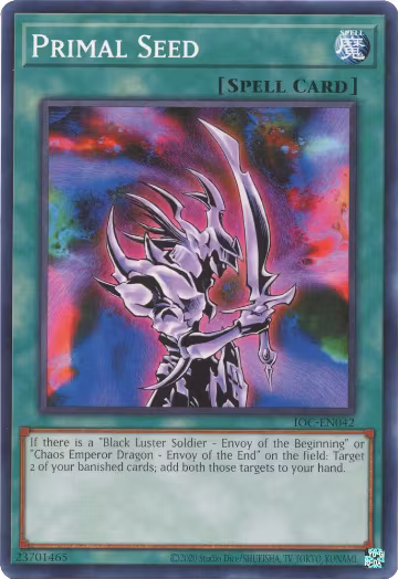 Primal Seed (IOC-EN042), Invasion of Chaos (25th Anniversary Edition) — Yu-Gi-Oh! card price
