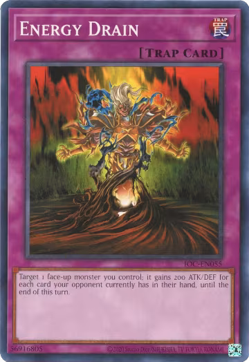 Energy Drain (IOC-EN055), Invasion of Chaos (25th Anniversary Edition) — Yu-Gi-Oh! card price