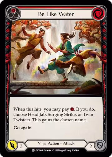 Be Like Water (Red) (OUT068), Outsiders — Flesh & Blood card price
