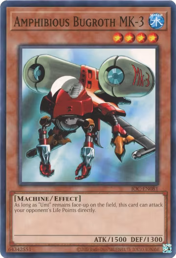 Amphibious Bugroth Mk-3 (IOC-EN081), Invasion of Chaos (25th Anniversary Edition) — Yu-Gi-Oh! card price