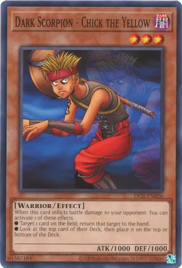 Dark Scorpion - Chick the Yellow (DCR-EN026), Dark Crisis (25th Anniversary Edition) — Yu-Gi-Oh! card price