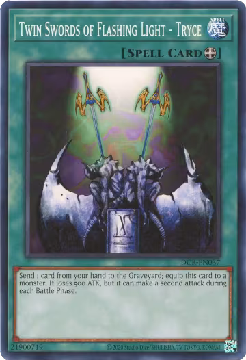 Twin Swords of Flashing Light - Tryce (DCR-EN037), Dark Crisis (25th Anniversary Edition) — Yu-Gi-Oh! card price