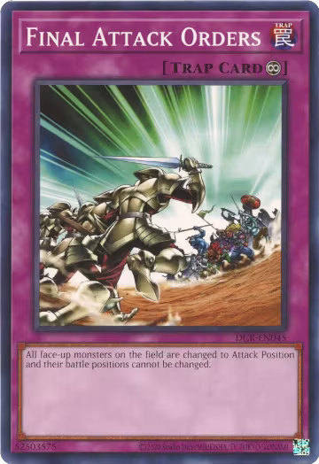Final Attack Orders (DCR-EN045), Dark Crisis (25th Anniversary Edition) — Yu-Gi-Oh! card price