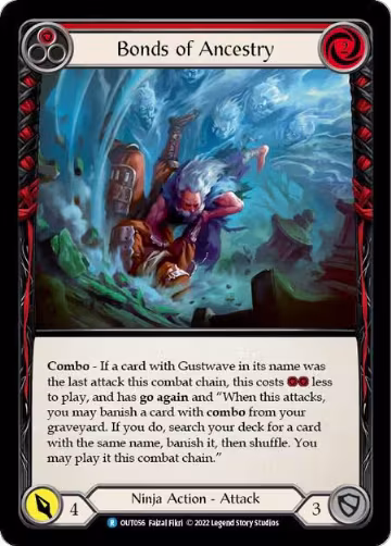 Bonds of Ancestry (Red) (OUT056), Outsiders — Flesh & Blood card price