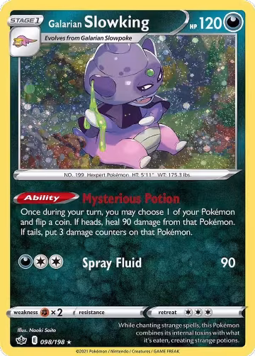 Galarian Slowking (Cosmos Holo) (098/198), Miscellaneous Cards & Products — Pokémon card price