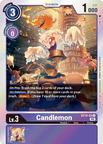 Candlemon (ST14-03 U), Starter Deck 14: Beelzemon Advanced Deck Set — Digimon card price