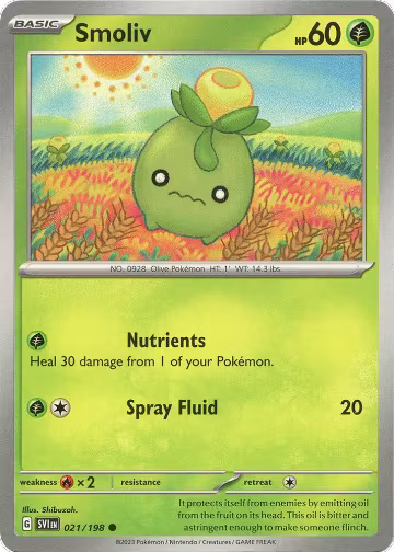 Smoliv - 021/198 (021/198), Scarlet & Violet Base Set — Pokémon card price