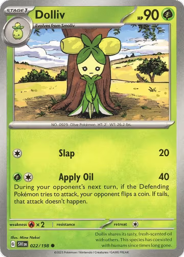 Dolliv - 022/198 (022/198), Scarlet & Violet Base Set — Pokémon card price