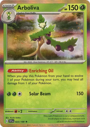 Arboliva (023/198), Scarlet & Violet Base Set — Pokémon card price