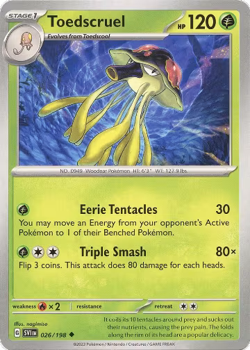 Toedscruel (026/198), Scarlet & Violet Base Set — Pokémon card price