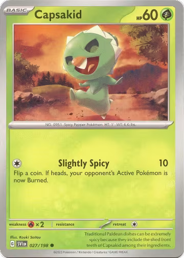 Capsakid - 027/198 (027/198), Scarlet & Violet Base Set — Pokémon card price