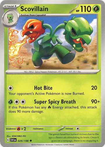 Scovillain - 029/198 (029/198), Scarlet & Violet Base Set — Pokémon card price
