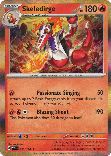 Skeledirge (038/198), Scarlet & Violet Base Set — Pokémon card price