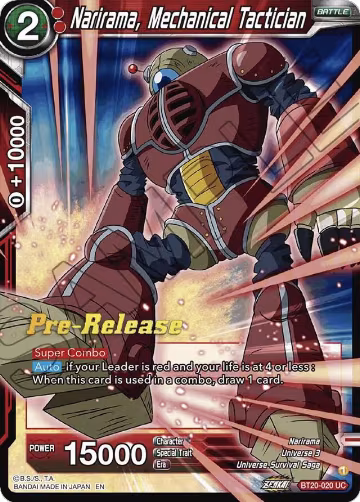 Narirama, Mechanical Tactician (BT20-020), Power Absorbed Pre-Release Cards — DB Super card price