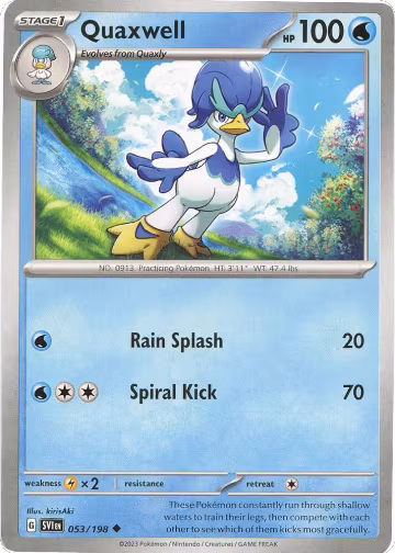 Quaxwell (053/198), Scarlet & Violet Base Set — Pokémon card price