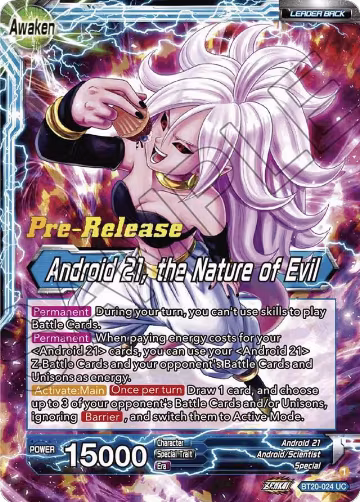 Android 21 // Android 21, the Nature of Evil (BT20-024) — card price