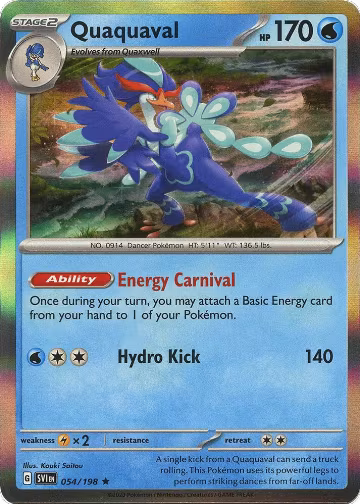 Quaquaval (054/198), Scarlet & Violet Base Set — Pokémon card price