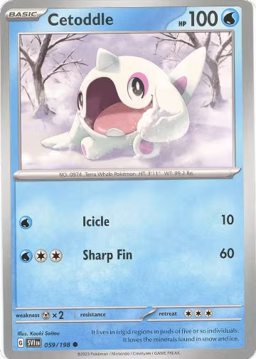 Cetoddle - 059/198 (059/198), Scarlet & Violet Base Set — Pokémon card price