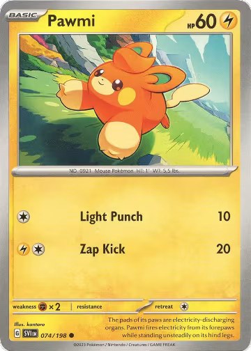 Pawmi - 074/198 (074/198), Scarlet & Violet Base Set — Pokémon card price