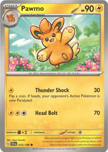 Pawmo (075/198), Scarlet & Violet Base Set — Pokémon card price