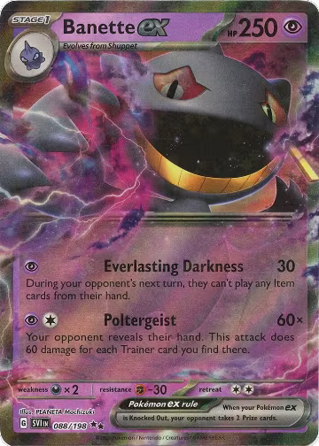 Banette ex - 088/198 (088/198), Scarlet & Violet Base Set — Pokémon card price