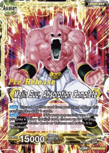 Majin Buu // Majin Buu, Absorption Complete (BT20-085), Power Absorbed Pre-Release Cards — DB Super card price