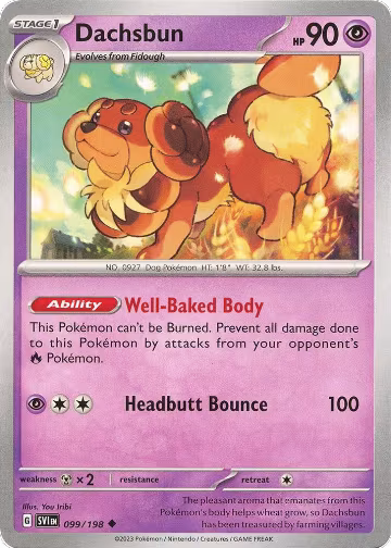 Dachsbun (099/198), Scarlet & Violet Base Set — Pokémon card price