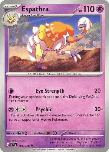 Espathra (103/198), Scarlet & Violet Base Set — Pokémon card price