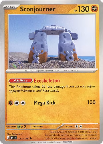 Stonjourner (121/198), Scarlet & Violet Base Set — Pokémon card price