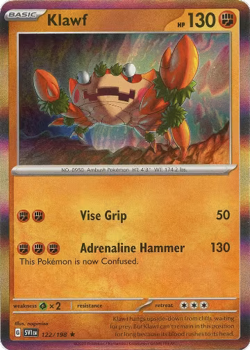 Klawf - 122/198 (122/198), Scarlet & Violet Base Set — Pokémon card price