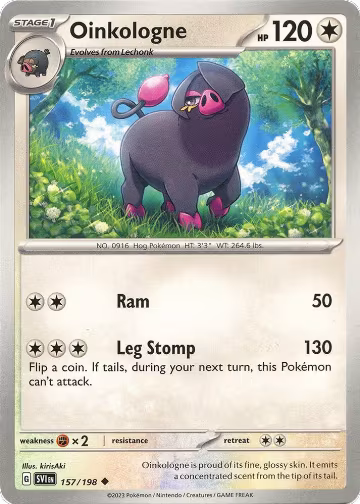 Oinkologne (157/198), Scarlet & Violet Base Set — Pokémon card price