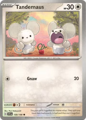 Tandemaus - 159/198 (159/198), Scarlet & Violet Base Set — Pokémon card price