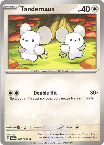Tandemaus - 160/198 (160/198), Scarlet & Violet Base Set — Pokémon card price