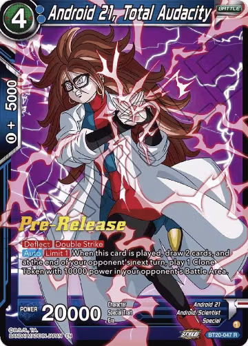 Android 21, Total Audacity (BT20-047), Power Absorbed Pre-Release Cards — DB Super card price