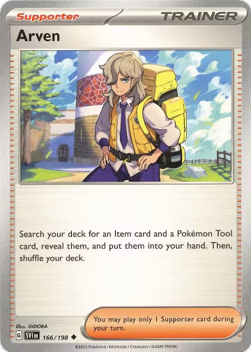 Arven - 166/198 (166/198), Scarlet & Violet Base Set — Pokémon card price