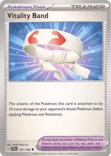 Vitality Band (197/198), Scarlet & Violet Base Set — Pokémon card price