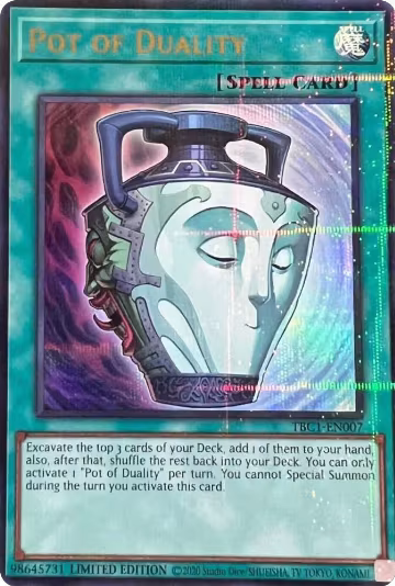 Pot of Duality (TBC1-EN007), The Pot Collection — Yu-Gi-Oh! card price