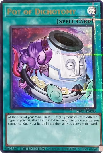 Pot of Dichotomy (TBC1-EN008), The Pot Collection — Yu-Gi-Oh! card price