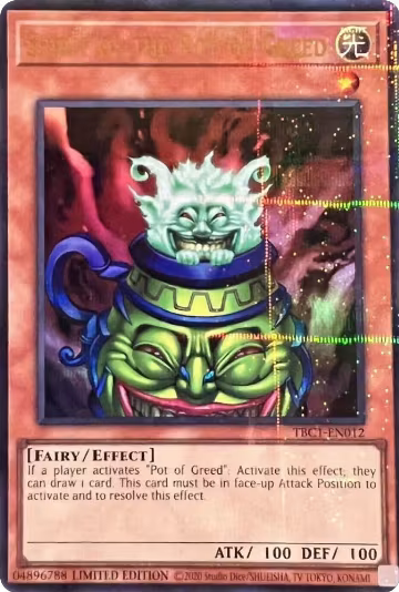 Spirit of the Pot of Greed (TBC1-EN012), The Pot Collection — Yu-Gi-Oh! card price