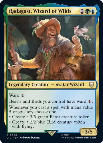 Radagast, Wizard of Wilds (66), Commander: The Lord of the Rings: Tales of Middle-earth — Magic card price