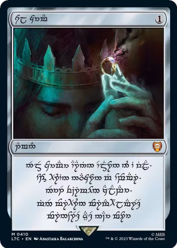 Sol Ring - Human (0410) (410), Commander: The Lord of the Rings: Tales of Middle-earth — Magic card price