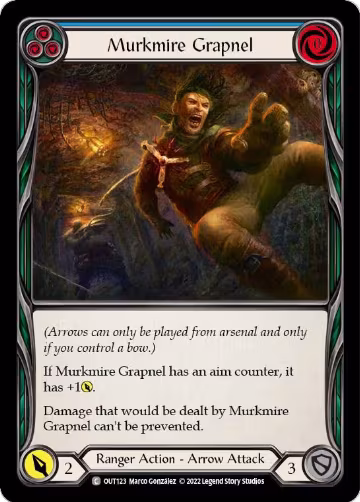 Murkmire Grapnel (Blue) (OUT123), Outsiders — Flesh & Blood card price
