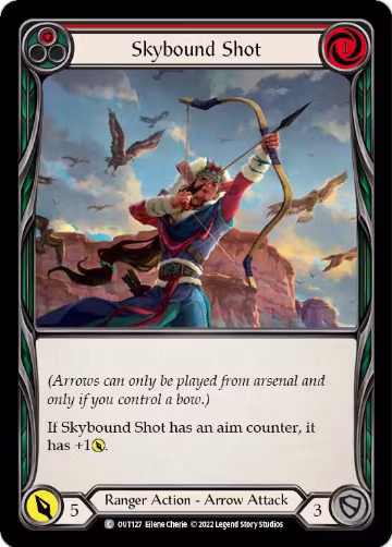 Skybound Shot (Red) (OUT127), Outsiders — Flesh & Blood card price