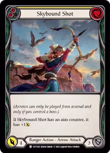 Skybound Shot (Yellow) (OUT128), Outsiders — Flesh & Blood card price