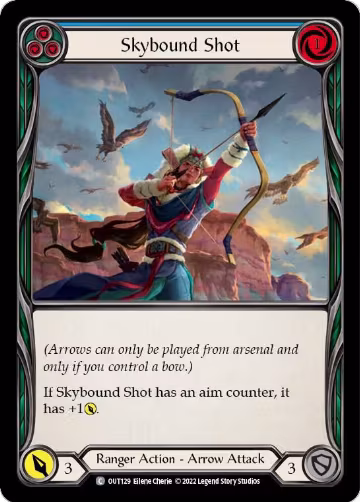 Skybound Shot (Blue) (OUT129), Outsiders — Flesh & Blood card price