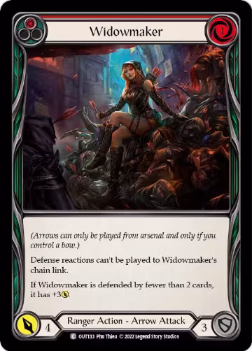 Widowmaker (Red) (OUT133), Outsiders — Flesh & Blood card price