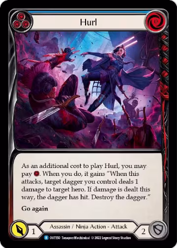 Hurl (Blue) (OUT150), Outsiders — Flesh & Blood card price