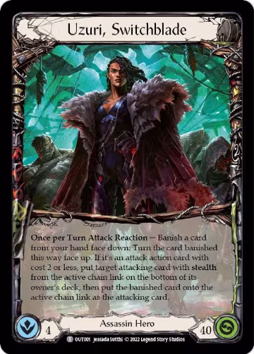 Uzuri, Switchblade (OUT001), Outsiders — Flesh & Blood card price