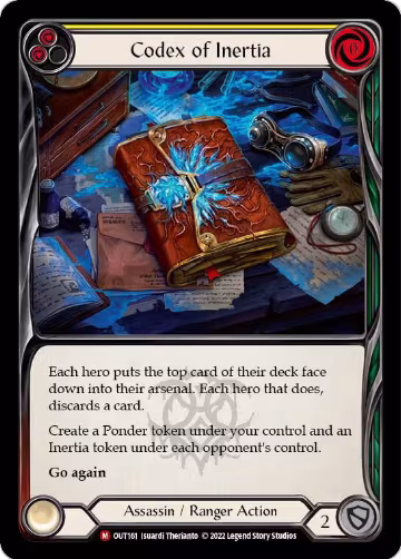 Codex of Inertia (OUT161), Outsiders — Flesh & Blood card price
