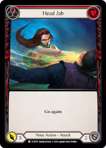 Head Jab (Red) (OUT077), Outsiders — Flesh & Blood card price